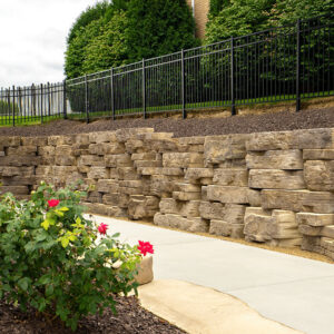 The Lampas Company provides quality hardscape materials – hardscape, brick, veneer, and masonry.